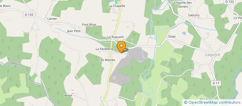 localisation de l'entreprise SOC EXPL FORESTIERE DE LA CLOTTE EFC à LAGORCE