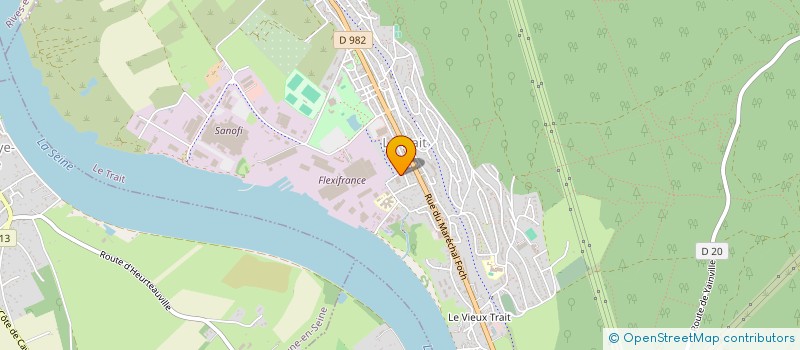 localisation de l'entreprise SOC EXPL GEST INDUST NORMANDIE à LE TRAIT