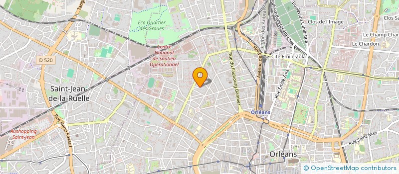 localisation de l'entreprise SOC EXPL IMPRIMERIE LHERMITE à ORLEANS