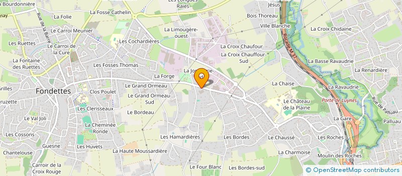 localisation de l'entreprise SOC EXPL JARDINERIES DE LA CHOISILLE à FONDETTES