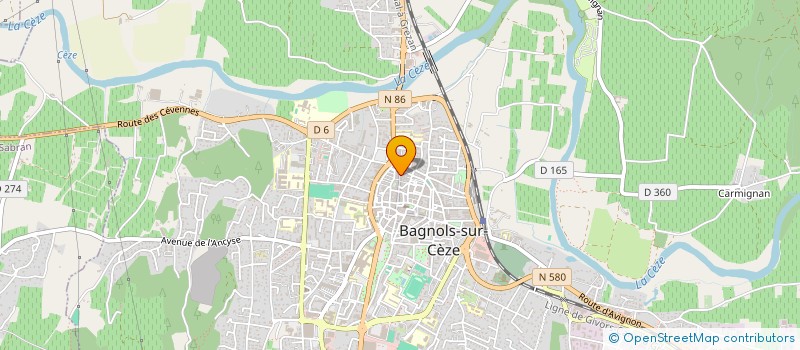 localisation de l'entreprise SOC EXPL JEAN LOUIS CHARRIER SAVOURNIN  BAGNOLS-SUR-CEZE