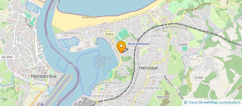 localisation de l'entreprise SOC EXPL LA MAISON BASQUE ELMY BOUTIQUE  HENDAYE