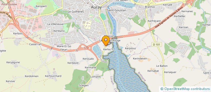 localisation de l'entreprise SOC EXPL PLATRERIE-CARRELAGE ALRE & MARB à AURAY