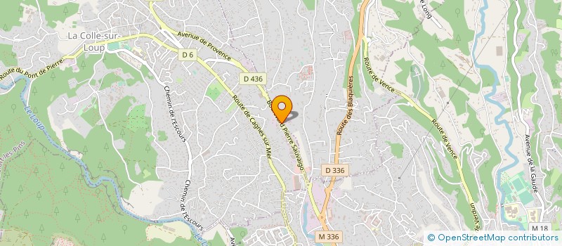 localisation de l'entreprise SOC EXPL TRANSPORTS ARSENTO  LA COLLE-SUR-LOUP