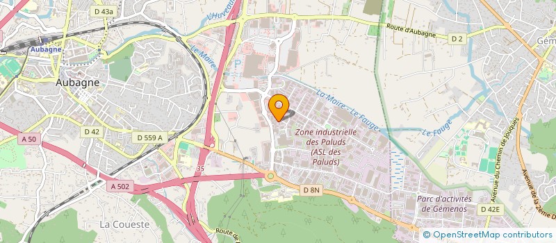 localisation de l'entreprise SOC EXPLO ETABL DANELEC à AUBAGNE