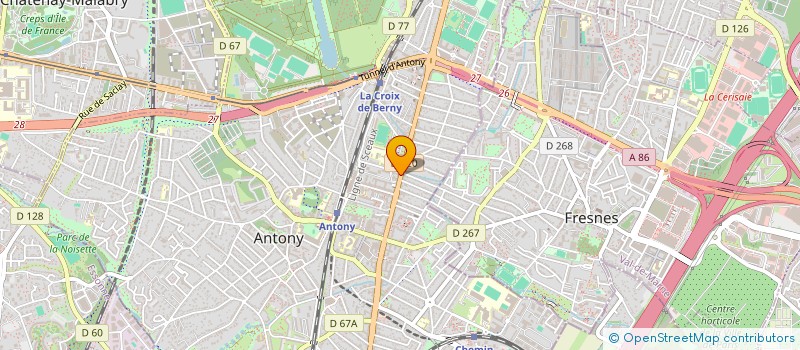 localisation de l'entreprise SOC EXPLOI AMBUL BOSSARD 92 à ANTONY