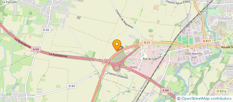 localisation de l'entreprise SOC EXPLOI DE L'ENTREPRISE G.DUFFAU  IBOS