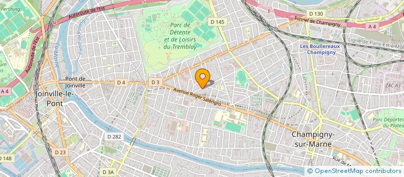 localisation de l'entreprise SOC EXPLOI ETS ROGER BRUERE à CHAMPIGNY-SUR-MARNE