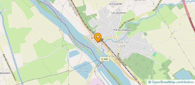 localisation de l'entreprise SOC EXPLOIT BAR HOTEL RESTAURANT LOIRE à NEUVY-SUR-LOIRE