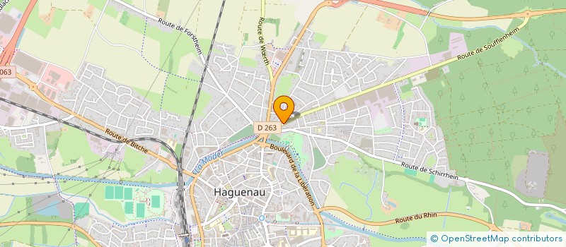 localisation de l'entreprise SOC EXPLOIT BOUCHERIE HOFFMANN à HAGUENAU