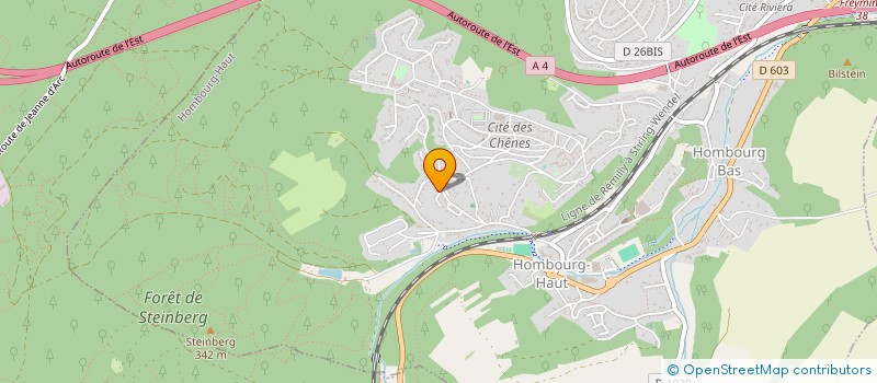 localisation de l'entreprise SOC EXPLOIT BOULANG-PATISSERIE SCHMITT  HOMBOURG-HAUT