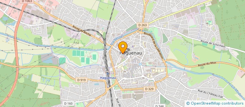 localisation de l'entreprise SOC EXPLOIT BOULANGERIE PATISS KASTNER  HAGUENAU