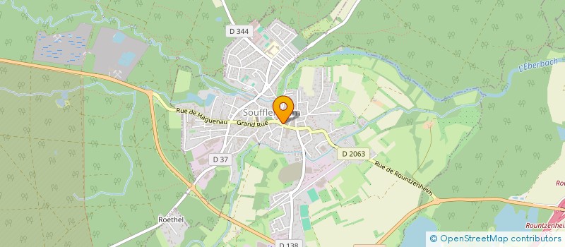 localisation de l'entreprise SOC EXPLOIT BOULANGERIE PATISSERIE BECK à SOUFFLENHEIM