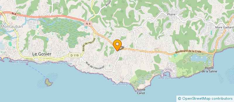 localisation de l'entreprise SOC EXPLOIT CASINO DU GOSIER à LE GOSIER