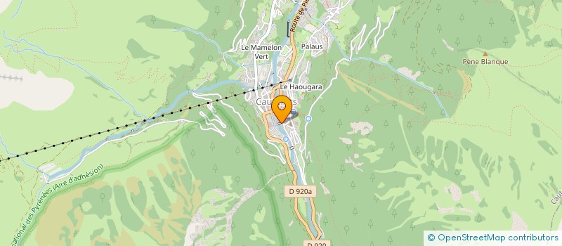 localisation de l'entreprise SOC EXPLOIT CASINOS PYRENEENS  CAUTERETS