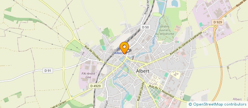 localisation de l'entreprise SOC EXPLOIT CHAUSSURES PIERRE à ALBERT