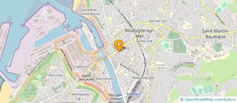 localisation de l'entreprise SOC EXPLOIT CINEMA BETHUNE à BOULOGNE-SUR-MER