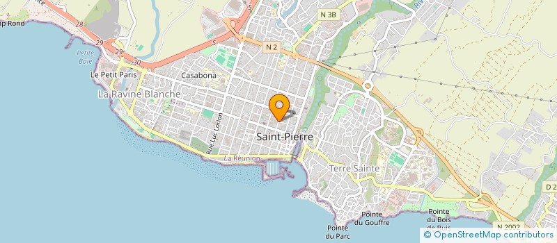 localisation de l'entreprise SOC EXPLOIT CINEMATOGRAP ISSABHAI  SAINT-PIERRE