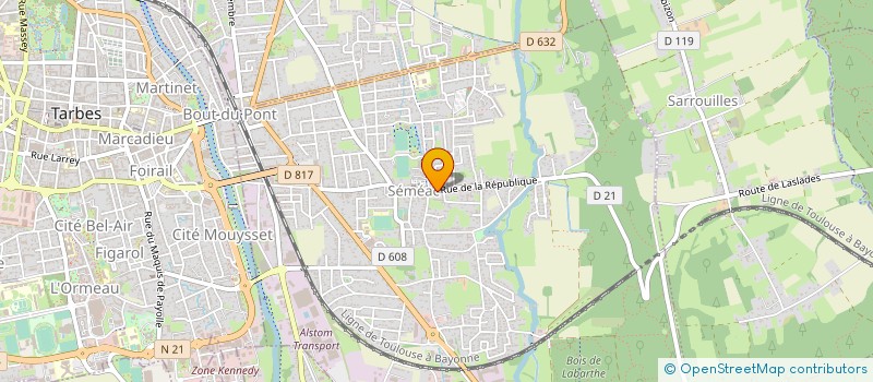 localisation de l'entreprise SOC EXPLOIT CLINIQUE PSYCHIATRIQUE PYREN à SEMEAC