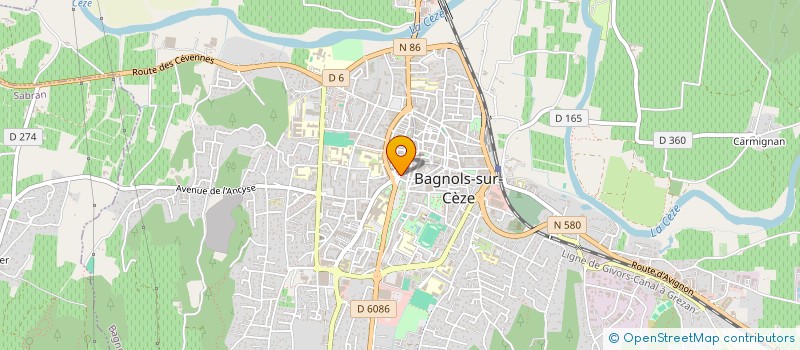 localisation de l'entreprise SOC EXPLOIT COMMERC D ALIMEN à BAGNOLS-SUR-CEZE