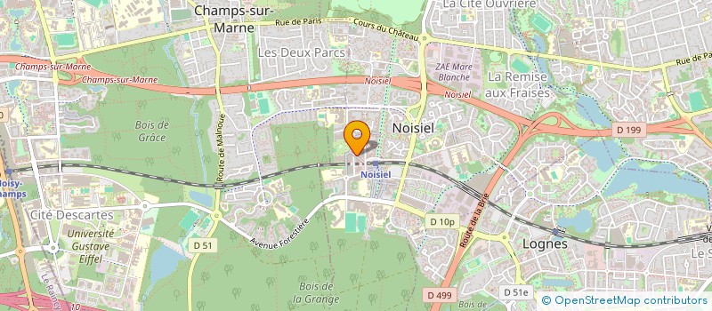 localisation de l'entreprise SOC EXPLOIT COMMERCIALE ECRIT IMAGE SON à NOISIEL