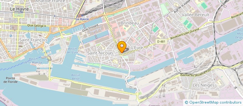 localisation de l'entreprise SOC EXPLOIT CONSTRUCT INSTALL PORTUAIRES à LE HAVRE