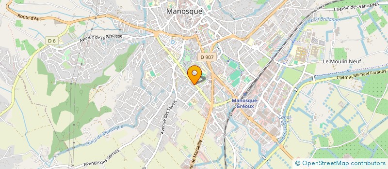 localisation de l'entreprise SOC.EXPLOIT.DE L'ENTREPRISE GINELEC à MANOSQUE