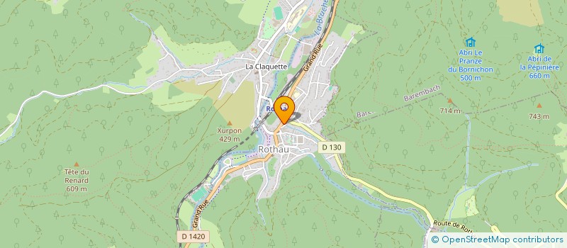 localisation de l'entreprise SOC EXPLOIT DE L ENTREPRISE MATHIS ALAIN à ROTHAU