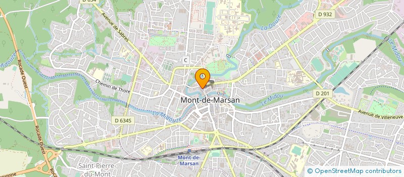 localisation de l'entreprise SOC EXPLOIT DE LA BOUCHERIE GAYE  MONT-DE-MARSAN