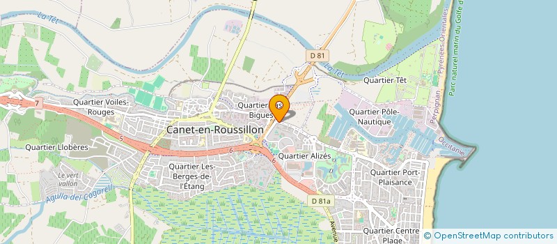 localisation de l'entreprise SOC EXPLOIT DES ETABL BONO MARIE LOUISE à CANET-EN-ROUSSILLON