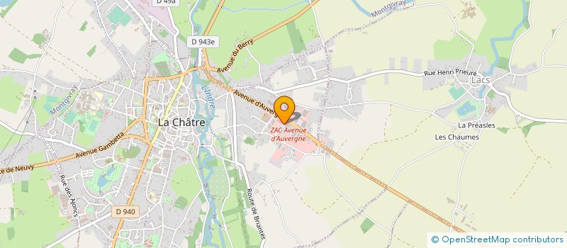 localisation de l'entreprise SOC EXPLOIT DES ETS CHARRIER à LA CHATRE