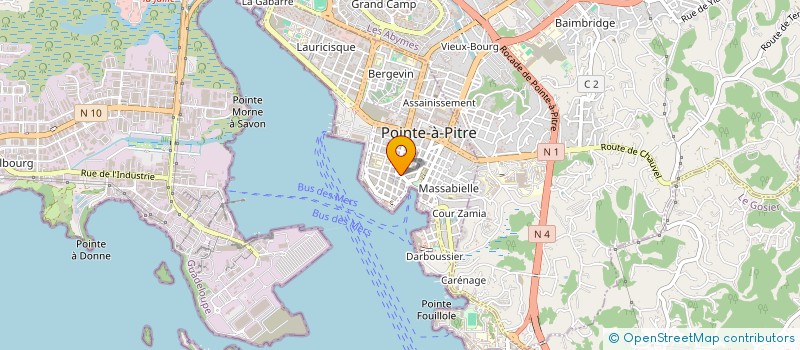localisation de l'entreprise SOC EXPLOIT DES ETS CONSTANTIN KARIL à POINTE A PITRE