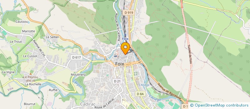 localisation de l'entreprise SOC EXPLOIT DES ETS LAUGIER à FOIX