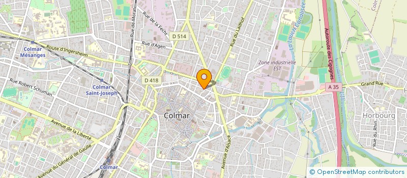 localisation de l'entreprise SOC EXPLOIT DES GLACES ALSA  COLMAR