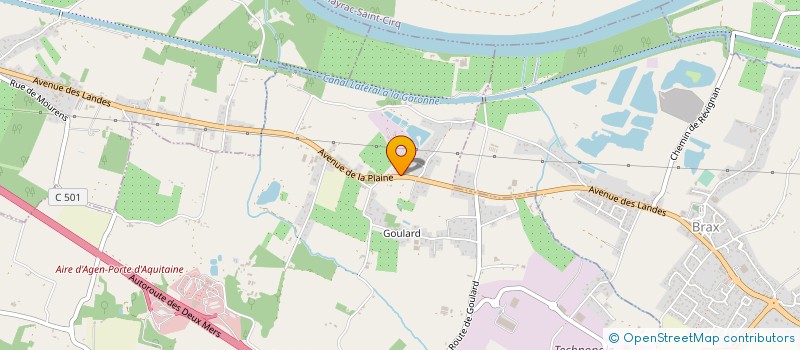 localisation de l'entreprise SOC EXPLOIT DES GRAVIERS ET SABLES à SAINTE-COLOMBE-EN-BRUILHOIS