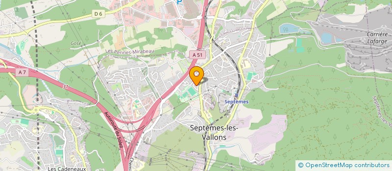 localisation de l'entreprise SOC EXPLOIT DES TRANSPORTS SEPTEMOIS  SEPTEMES-LES-VALLONS