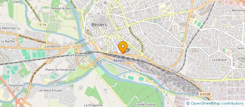 localisation de l'entreprise SOC EXPLOIT. DISCOTHEQUE & BAR MUSICAL à BEZIERS