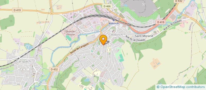 localisation de l'entreprise SOC EXPLOIT DU CAFE BAR DE L ESPERANCE  ALTKIRCH