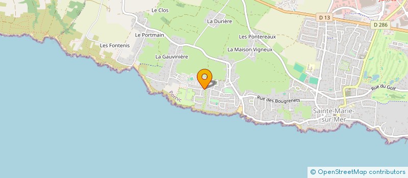 localisation de l'entreprise SOC EXPLOIT DU CAMPING DE LA MADRAGUE  PORNIC