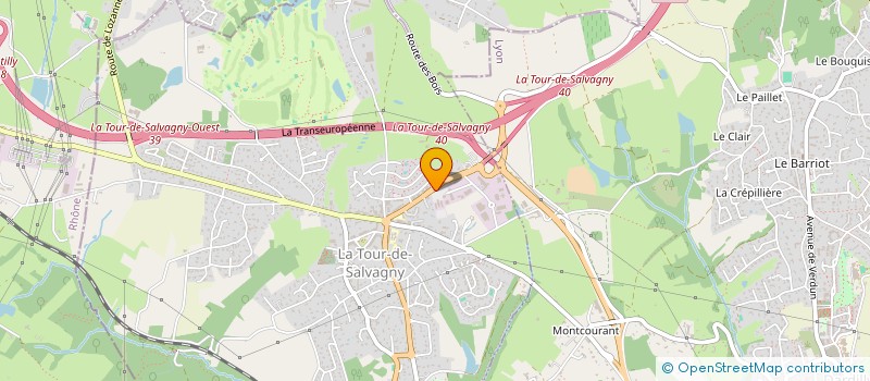 localisation de l'entreprise SOC EXPLOIT DU JOURNAL INFORM AGRI RHONE  LA TOUR-DE-SALVAGNY