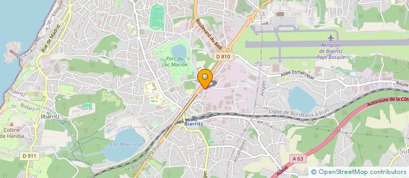 localisation de l'entreprise SOC EXPLOIT ENTR JEAN PIERRE GUICHARD à BIARRITZ