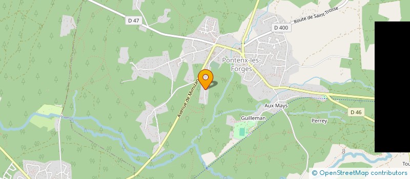 localisation de l'entreprise SOC EXPLOIT ENTREPRISE FORESTIERE à PONTENX-LES-FORGES