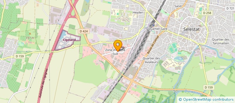 localisation de l'entreprise SOC EXPLOIT ENTREPRISE HERBRECH  SELESTAT