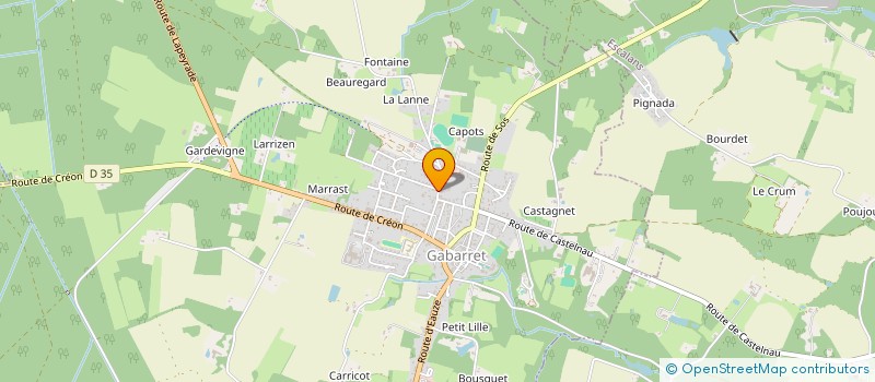 localisation de l'entreprise SOC EXPLOIT ETABL MARC LABAT à GABARRET