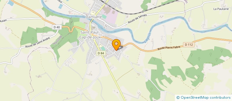 localisation de l'entreprise SOC EXPLOIT ETABLISSEMENTS JOEL ESPINASSE  SAINT-PAUL-CAP-DE-JOUX