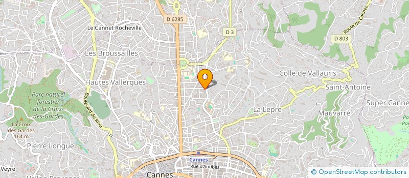 localisation de l'entreprise SOC EXPLOIT ETABLISSEMENTS TELE RIVIERA à CANNES