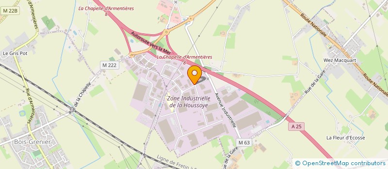 localisation de l'entreprise SOC EXPLOIT ETS ANDRE DHONDT à LA CHAPELLE-D'ARMENTIERES