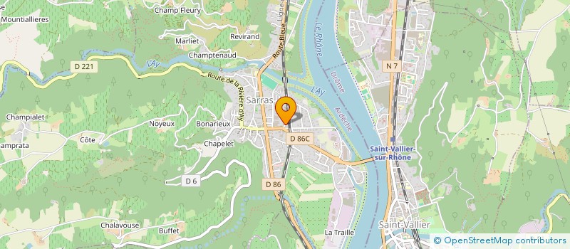 localisation de l'entreprise SOC EXPLOIT ETS CHENEVIER à SARRAS