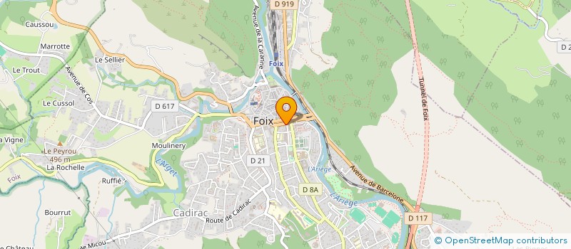 localisation de l'entreprise SOC EXPLOIT ETS DELRIEU à FOIX