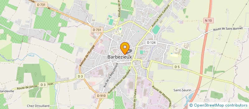 localisation de l'entreprise SOC EXPLOIT ETS FONTENEAU JACQUES à BARBEZIEUX-SAINT-HILAIRE